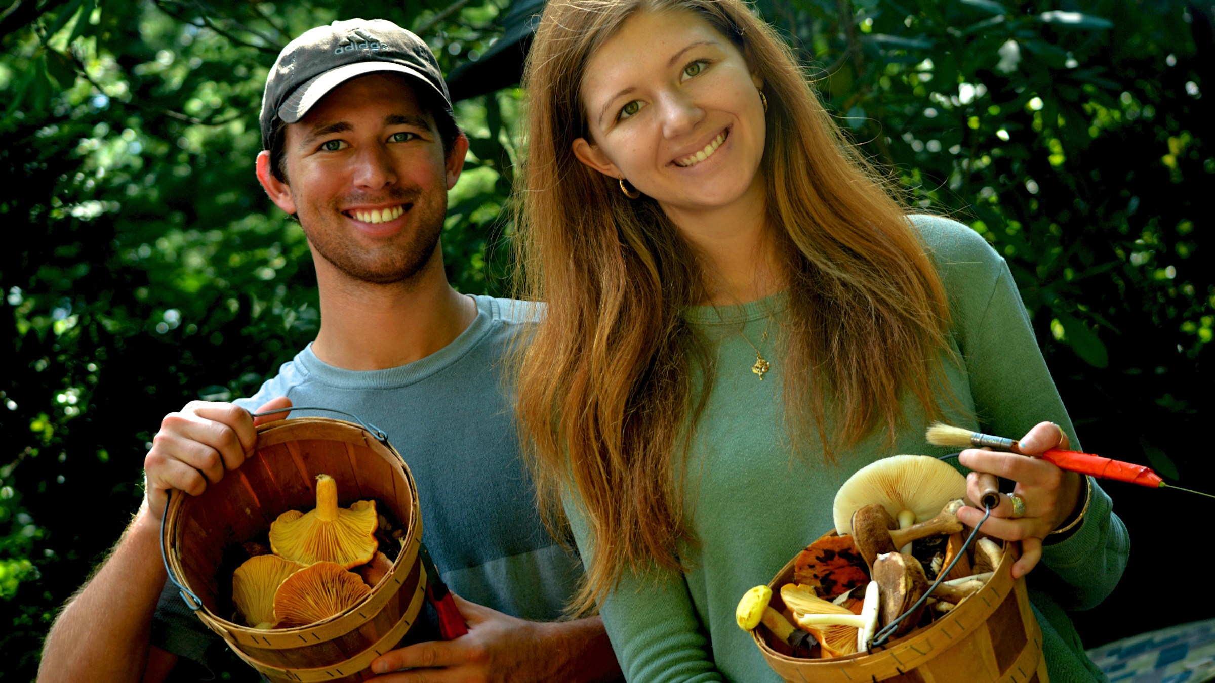 couple showing off collection