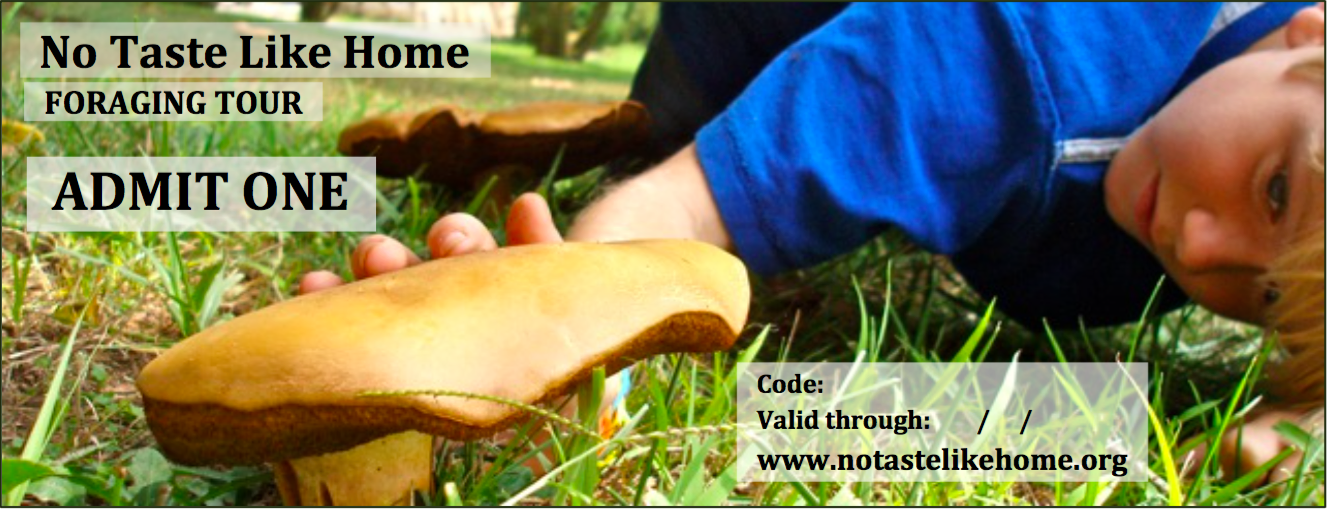 Gift certificate for wild food tour